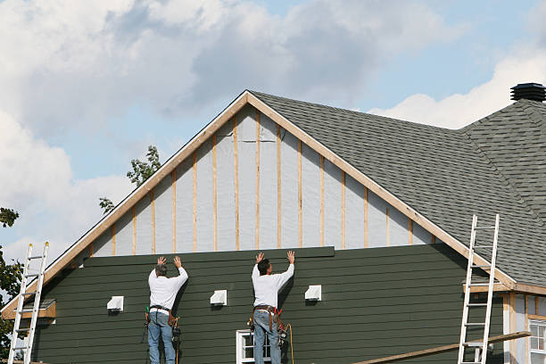 Professional Siding Repair technician working in Webster, IN